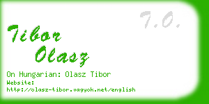 tibor olasz business card